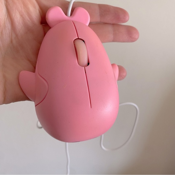 Forever 21 Kawaii Pink Whale Portable Mouse with USB Wire - Picture 5 of 7